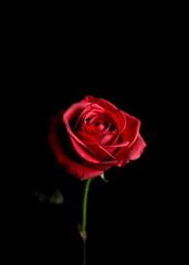Red rose on black background funeral flowers funeral flower death grief ceremony floral loss dead sadness cemetery bouquet mourning