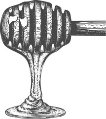 Vintage glassware engraving art transparent and eps