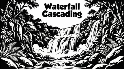 A powerful waterfall cascades through a lush canyon, combining motion, greenery, and natural energy, making it a highly popular subject for nature and adventure visuals © Ethan