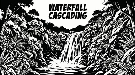 A powerful waterfall cascades through a lush canyon, combining motion, greenery, and natural energy, making it a highly popular subject for nature and adventure visuals © Ethan