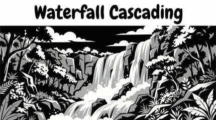 A powerful waterfall cascades through a lush canyon, combining motion, greenery, and natural energy, making it a highly popular subject for nature and adventure visuals © Ethan