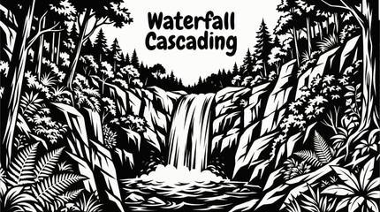 A powerful waterfall cascades through a lush canyon, combining motion, greenery, and natural energy, making it a highly popular subject for nature and adventure visuals © Ethan