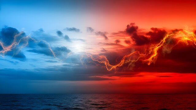 Marble background with a gradient from light blue and red sky, abstract, cloud, blue, clouds, fire, texture, light, nature, smoke, dark, sun, grunge, sunlight, water, storm, white