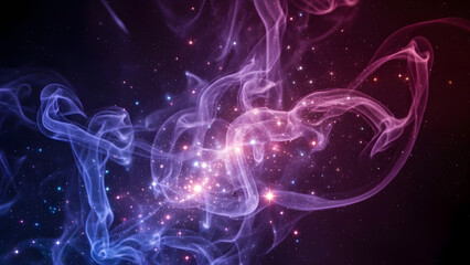 Mystical Nebula: A breathtaking visualization of a vibrant nebula swirls across the cosmos, showcasing a dance of colorful gases and stardust, evoking a sense of wonder and the universe.