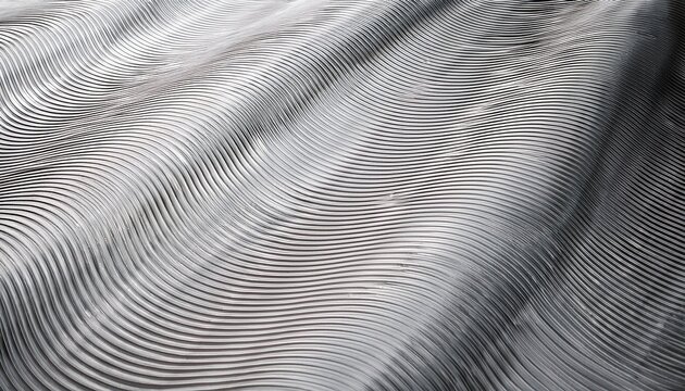 abstract textured surface of light gray rippled and undulating pattern
