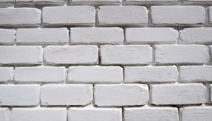 close up view of a whitewashed brick wall