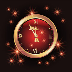 Christmas chimes with glowing sparkle firework