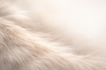 Obraz premium Close-up View of Soft Light-Colored Fur Showing Fine Details and Textures Under Soft Lighting Conditions