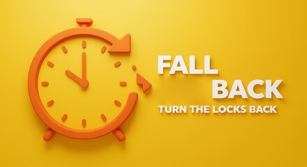 Fall Back Time Change Alert Clock
