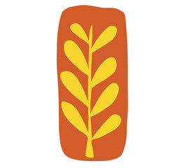 vector illustration of an orange flower