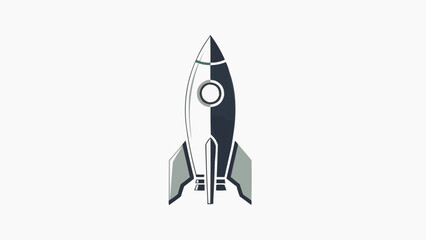 Corporate branding rocket symbol