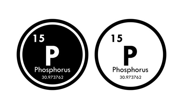 phosphorus icon set. vector template illustration  for web design