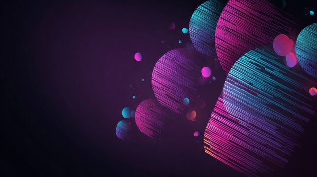 Abstract Design Showcases an Academic Compliance System Background With Layered Patterns and Colorful Shapes Interacting in a Digital Space