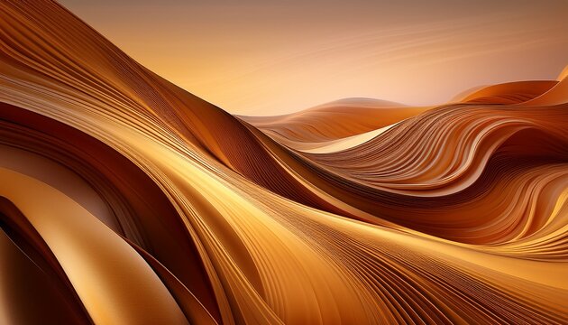 abstract flowing layers in warm tones create a stunning artistic backdrop - Powered by Adobe