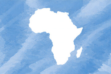 Africa map illustration showing Earth with detailed African continent in a global vector design for geography travel and business concepts