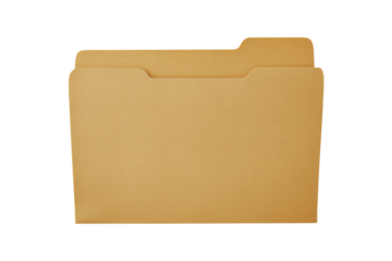Brown file folder for organized office work and data storage solutions
