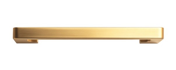 Elegant gold cabinet handle, highlighting its modern and sophisticated design, perfect for luxury interior design and high-end furniture projects