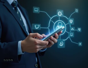 Businessman using digital pen on laptop to approve document via secure online system Concept of digital approval workflow automation document management esignature and compliance process