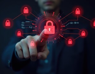 Electronic signature business concept Businessman signs an electronic document business approved executing plan project approved Digital signature Electronic documents digital business online