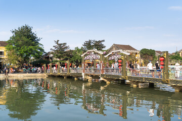 Bridge over river in Hoi An, Vietnam