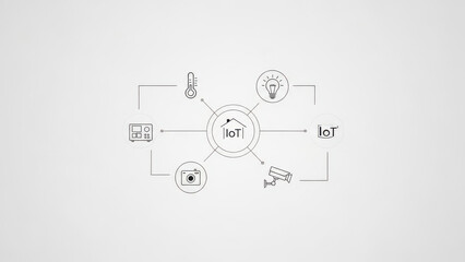 Smart home IoT devices connected for automation and control