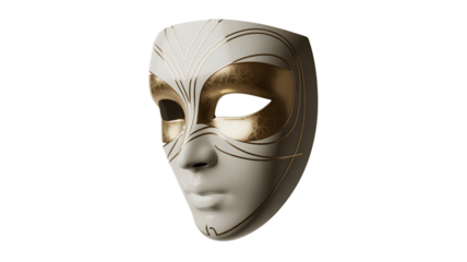 A uniquely crafted mask, blending artistry with mystique.
