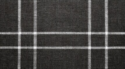 Black and White Checked Fabric Texture for Background Design and Textile Patterns in Fashion and Home D&eacute;cor Projects