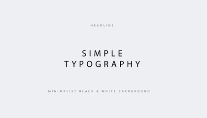 Blank plain white slide background, minimal modern typography layout, centered title in bold black sans-serif, small subtitle line