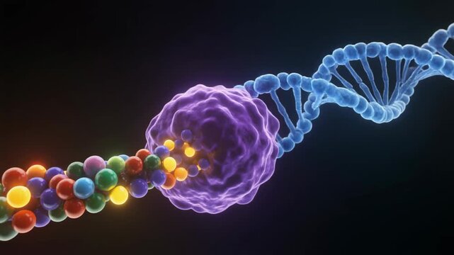 Macro Visualization of Protein Synthesis on a Ribosome with DNA