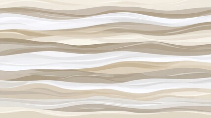 Obraz premium Abstract Wavy Background with Light and Dark Neutral Tones in a Seamless Horizontal Pattern Pixelated Style