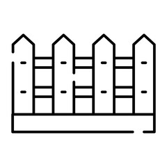 Wood fence icon