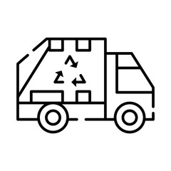 Trash truck icon