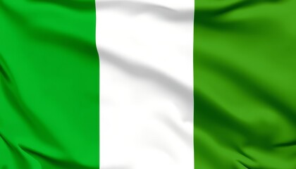 Obraz premium The flag of nigeria