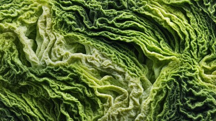 Obraz premium Close up View of Cabbage Leaves Showing Natural Patterns and Textures in Soft Light With Dark Shadows Creating Depth and Visual Interest