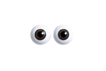 A cartoon eyeball design with a pupil and lens for a visionary character face icon