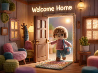 crochet style The Door Finally Opens, Welcome Home
