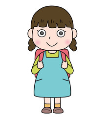 ランドセルを背負った小学生_女の子_普段着
elementary school1