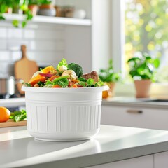 Compost Bin in Modern Kitchen