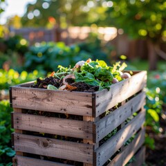 Composting Food Waste in Backyard Bin