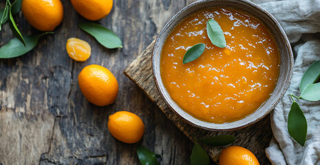 Homemade Kumquat Marmalade Rustic Bowl Fresh Citrus Recipe