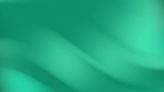 Smooth flowing gradient background in vibrant emerald green and turquoise hues, creating an elegant abstract texture with subtle waves and highlights. Ideal for modern digital design projects