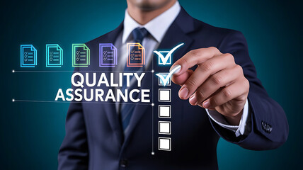 Quality Assurance Concept With Digital Certification And Performance Control