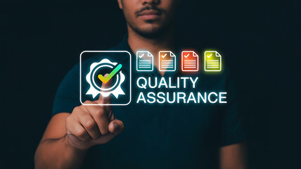 Quality Assurance Concept With Digital Certification And Performance Control