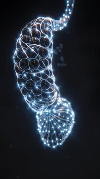 Digital Neural Network: A captivating digital representation of a neural network, intricately woven with glowing nodes and connecting pathways, evoking the complex beauty of interconnected systems.