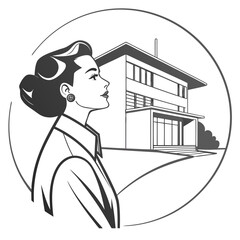 Modern Lifestyle Abstract Icon Smooth Geometry