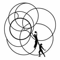 Balanced Minimalist Symbol for Trust and Intimacy