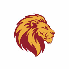 Lion Head Logo Illustration Design Element.
