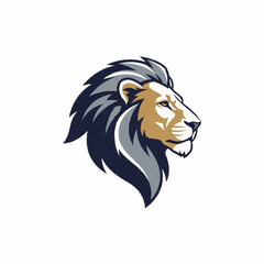 Lion Head Logo Illustration Design Element.