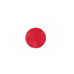 Abstract Grunge Japan Brush Flag