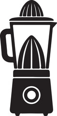 Juicer Blender Silhouette Icon Isolated on White Background &ndash; Kitchen Appliance Outline